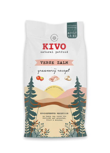 KIVO PRESSATO A FREDDO ADULT SALMONE GRAIN FREE 14 kg