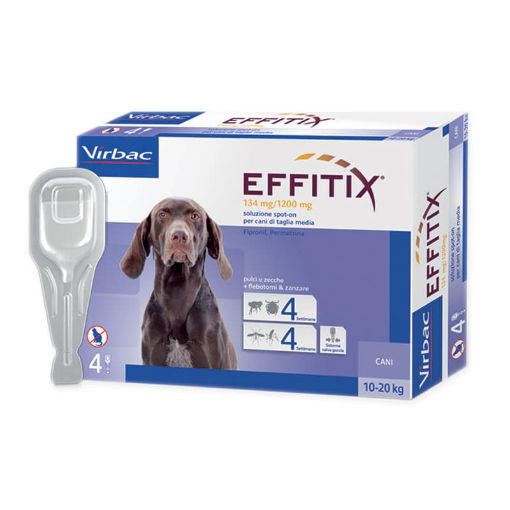 EFFITIX  4 PIPETTE per CANI da 10-20 KG