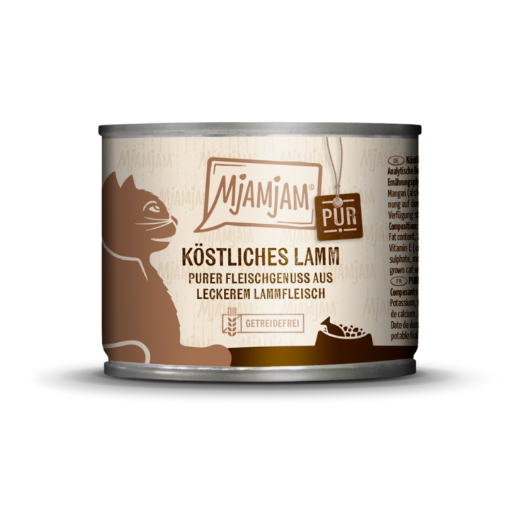 MJAMJAM AGNELLO LINEA PUR UMIDO GATTO COMPLETO 200 GR. Lattina
