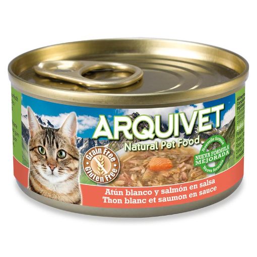 ARQUIVET UMIDO GATTO TONNO BIANCO E SALMONE 80  gr