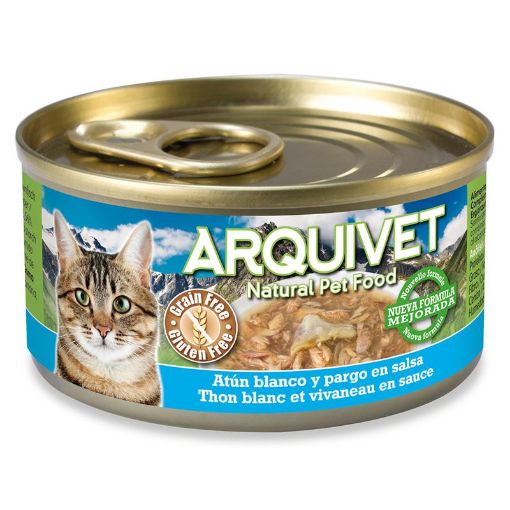 UMIDO GATTO TONNO BIANCO E DENTICE 80  gr ARQUIVET