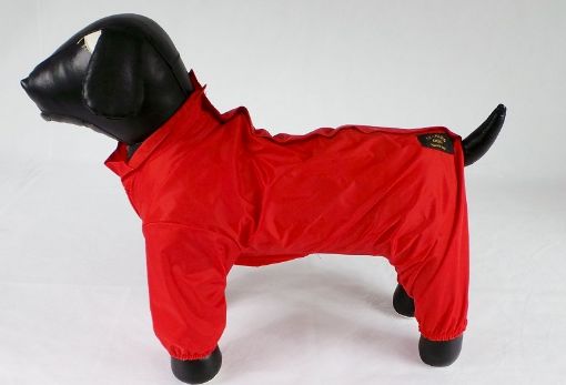 TUTA IMPERMEABILE PER CANI ANTIPIOGGIA ANTIVENTO COLORE ROSSO 