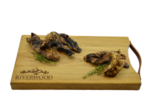 BOCCONI DI POLMONE DI MAIALE RIVERWOOD CONFEZIONE 100 GR. 