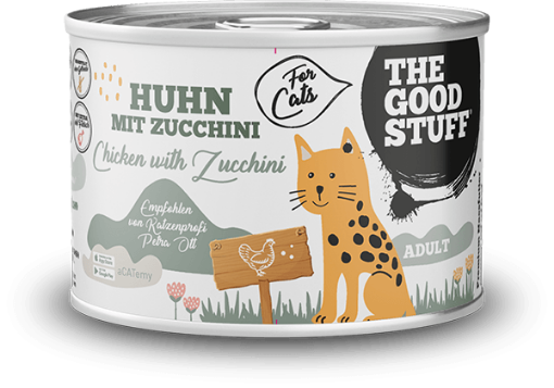 THE GOODSTUFF POLLO E ZUCCHINE UMIDO GATTO  COMPLETO 200 GR. LATTINA 