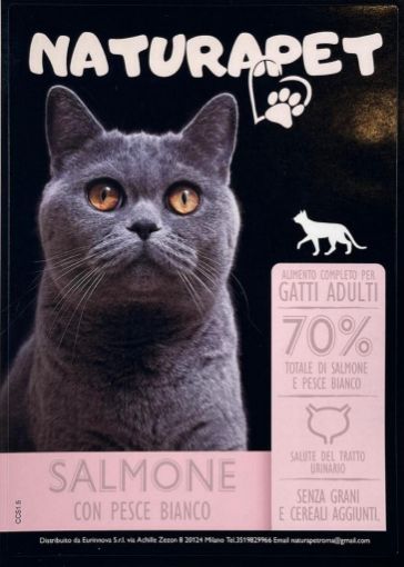 5 KG NATURAPET GATTO SALMONE PESCE BIANCO CONNOISSEUR