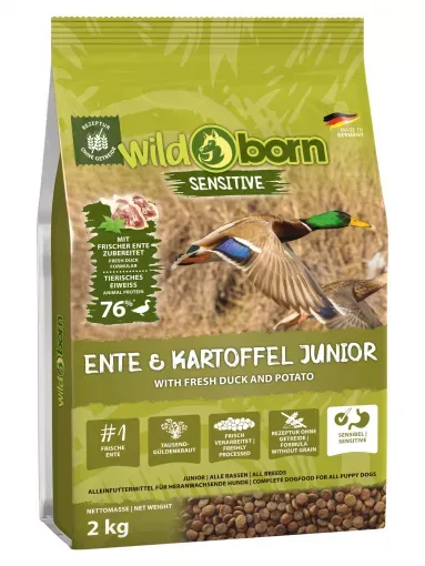 WILDBORN ANATRA PUPPY JUNIOE CROCCHETTE  GRAIN FREE. 2 kg