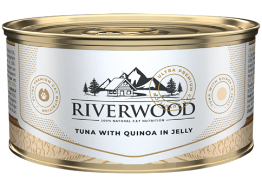 RIVERWOOD CAVIAR  UMIDO GATTO TONNO E QUINOA 85 GR. 