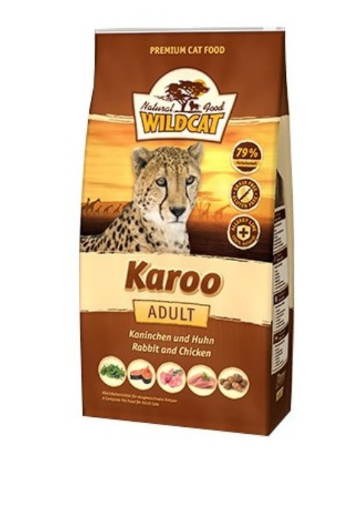 500 GR. KAROO CONIGLIO POLLO WILDCAT GATTO 