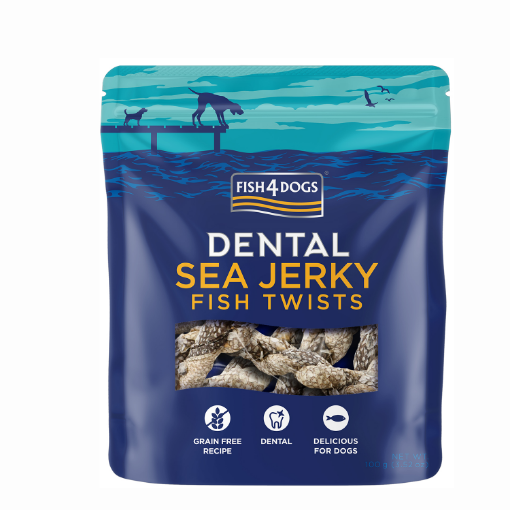 100 GR. PELLE DI PESCE INTRECCIATA SNACK FISH4DOGS GRAIN FREE 