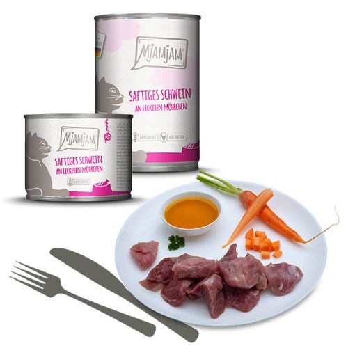 200 GR. MAIALE CAROTE MJAMJAM UMIDO GATTO 