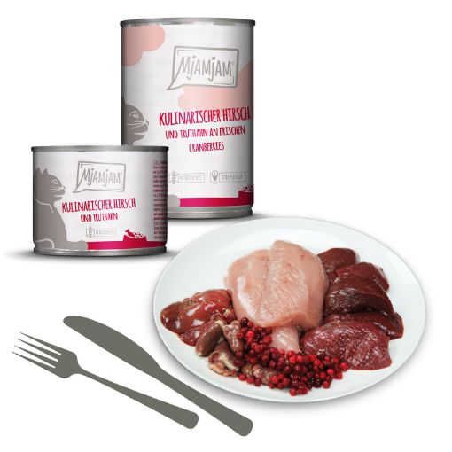 200 GR CERVO TACCHINO GATTO MJAMJAM