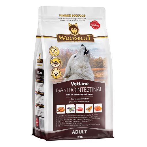 WOLFSBLUT VETLINE GASTROINTESTINAL ANATRA per CANE 2 Kg  