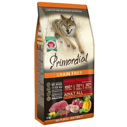 Primordial Adulto BUFALO e SGOMBRO Grain Free 12 Kg