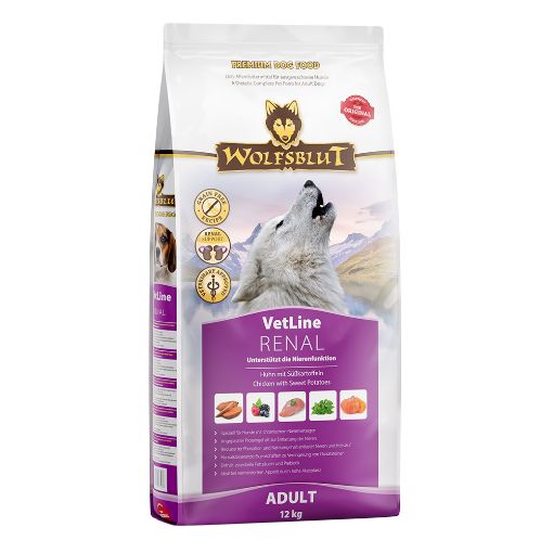 WOLFSBLUT VETLINE RENAL CANE 12 Kg  GRAIN FREE  