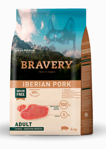 BRAVERY MAIALE ADULTO 4 KG GRAIN FREE