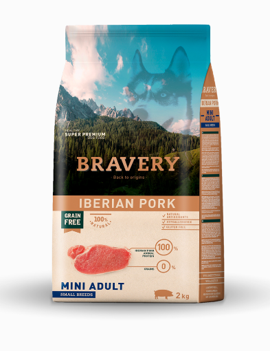 BRAVERY MAIALE MINI ADULTO 2 KG GRAIN FREE SMALL BREED