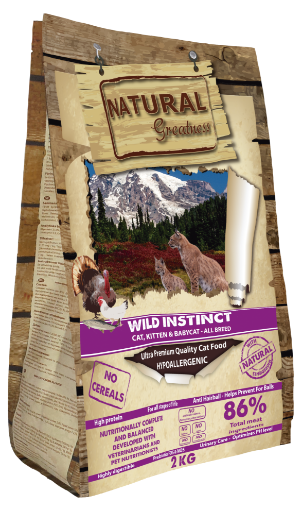 NATURAL GREATNESS GATTO  WILD INSTINCT 2 kg  CUCCIOLI E ADULTI