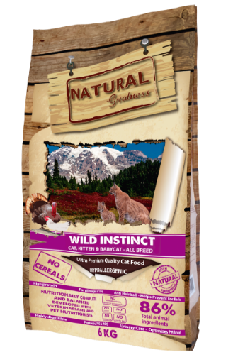 NATURAL GREATNESS GATTO CUCCIOLI E ADULTI WILD INSTINCT 6 kg   ADULT KITTEN TAGLIE MEDIE