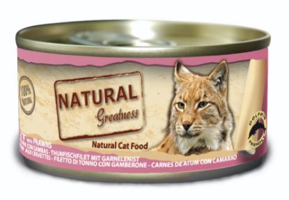 NATURAL GREATNESS Umido GATTO FILETTI DI TONNO E GAMBERETTI 70 g