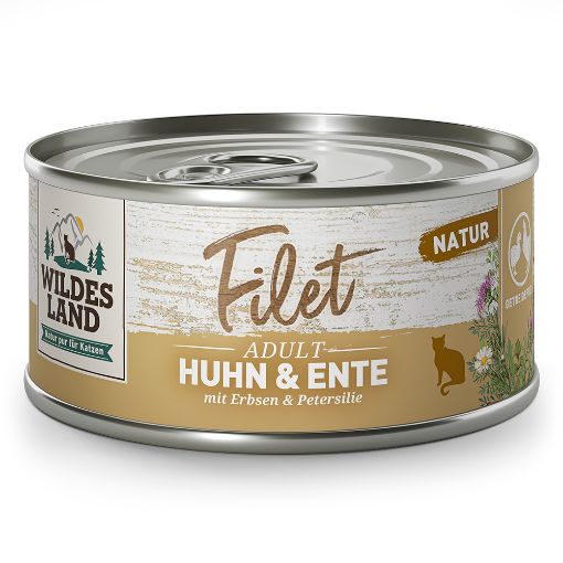 WILDES LAND POLLO ANATRA 80 GR SFILACCETTI UMIDO GATTO 
