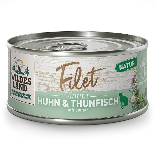 WILDES LAND POLLO TONNO 80 GR FILETTI SFILACCETTI UMIDO GATTO 