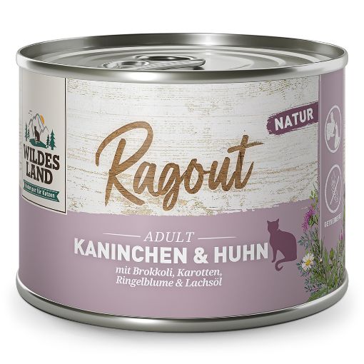 WILDES LAND RAGOUT CONIGLIO E POLLO 180 GR UMIDO GATTO ADULTO 