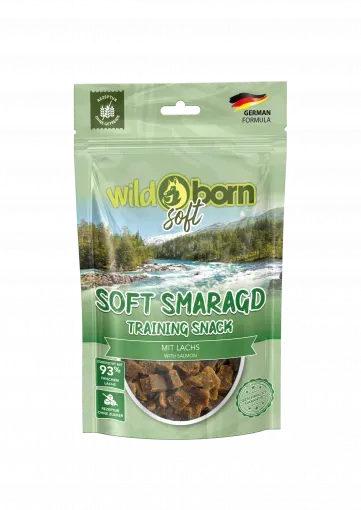 WILDBORN SOFT SNACK SALMONE SMARAGD  100 GR. GRAIN FREE
