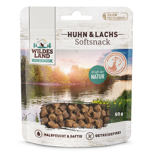 WILDES LAND SOFT SNACK POLLO SALMONE  50 gr GATTO