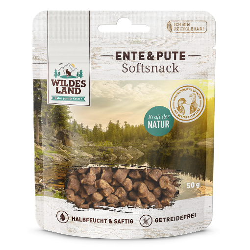 WILDES LAND SOFT SNACK ANATRA TACCHINO  50 gr GATTO 
