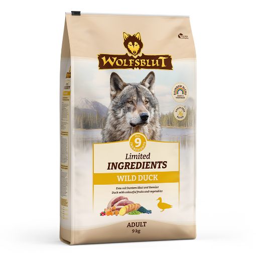WOLFSBLUT ANATRA WILD DUCK  9 KG LIMITED INGREDIENTS IPOALLERGENICO GRAIN FREE