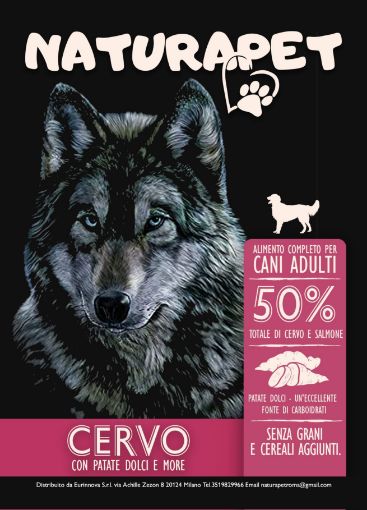 12 KG NATURAPET CERVO SALMONE ADULTO GRAIN FREE