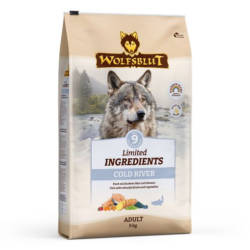 WOLFSBLUT TROTA COLD RIVER  9 KG LIMITED INGREDIENTS IPOALLERGENICO GRAIN FREE