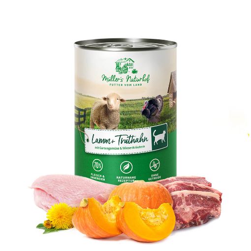  400 GR  AGNELLO E TACCHINO MULLER UMIDO GATTO
