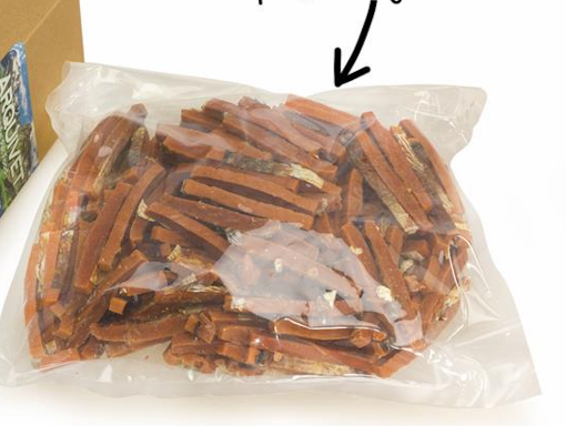 BARRETTE  AL SALMONE FORMATO MAXI RISPARMIO 3 KG SNACK PREMIETTI CANE GRAIN FREE