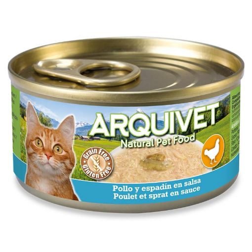 80 GR. POLLO E SPRATTO  ARQUIVET UMIDO GATTO
