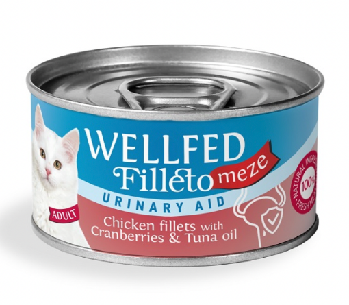 WELLFED  POLLO URINARY 70 GR FILETTI SFILACCETTI UMIDO GATTO  