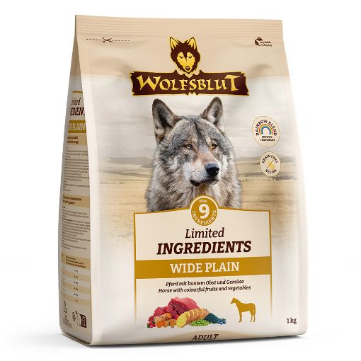 WOLFSBLUT CAVALLO 1 KG WIDE PLAIN  LIMITED INGREDIENTS IPOALLERGENICO GRAIN FREE 