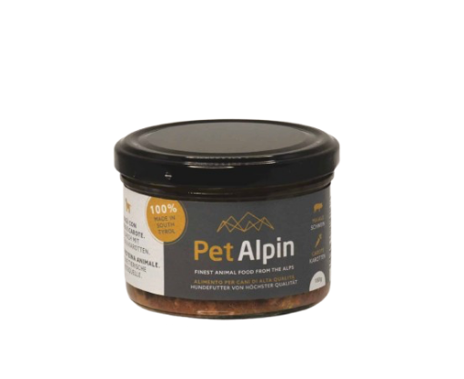 180 GR. UMIDO VETRO MAIALE CAROTE PET ALPIN CANE