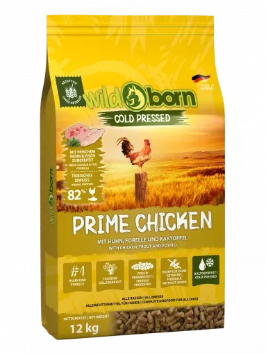   WILDBORN 12 KG POLLO CUCCIOLO E ADULTO PRESSATO A FREDDO GRAIN FREE 
