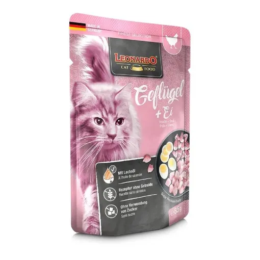 LEONARDO POLLAME E UOVA  85 GR  UMIDO GATTO