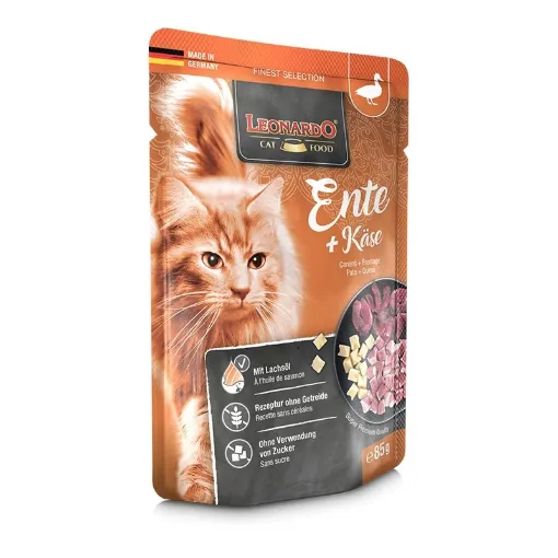 LEONARDO ANATRA E FORMAGGIO 85 GR  UMIDO GATTO