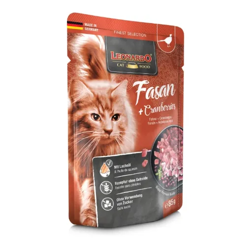 LEONARDO FAGIANO E MIRTILLI  85 GR  UMIDO GATTO 