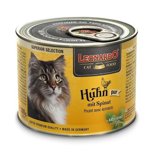 LEONARDO POLLO E SPINACI 200 GR. SUPERIOR UMIDO GATTO  COMPLETO