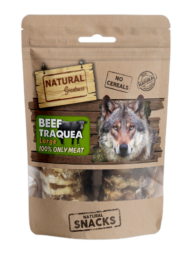 Immagine di KIT 2 TRACHEE BOVINO LARGE 100 gr  NATURAL GREATNESS  
