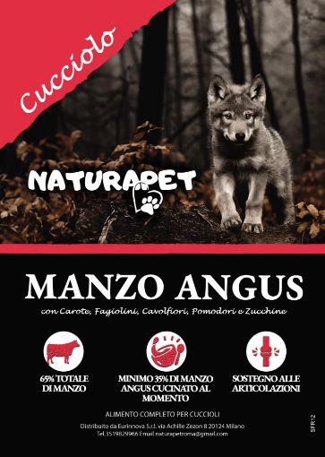 NATURAPET PUPPY MANZO 65% CARNE GRAIN FREE 12 KG