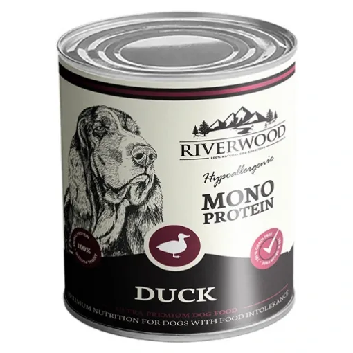 RIVERWOOD  ANATRA 400 GR UMIDO CANE MONOPROTEICO GRAIN FREE  Completo