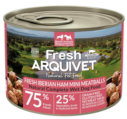 200 GR. PROSCIUTTO POLPETTE ARQUIVET UMIDO CANE