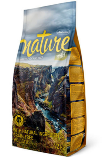 NATURE WILD MANZO PESCE BIANCO 12 KG  CANE ADULTO GRAIN FREE