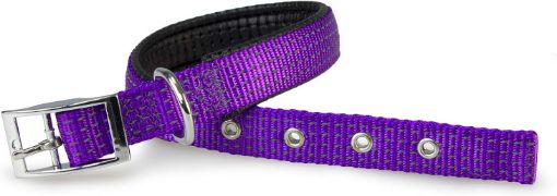 COLLARE Nylon morbido VIOLA 2 CM x 45 cm