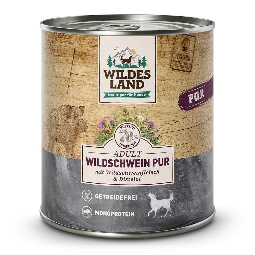 800 gr CINGHIALE PUR WILDES LAND UMIDO CANE